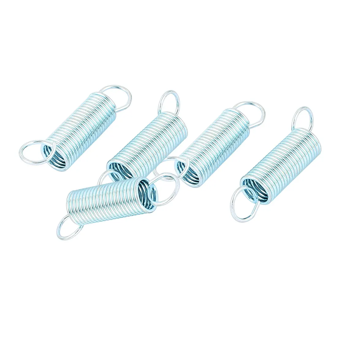 

UXCELL Wire Diameter 1.2Mm Od 10.5Mm Length 46Mm Zinc Plated Dual Hook Small Tension Spring 5Pcs