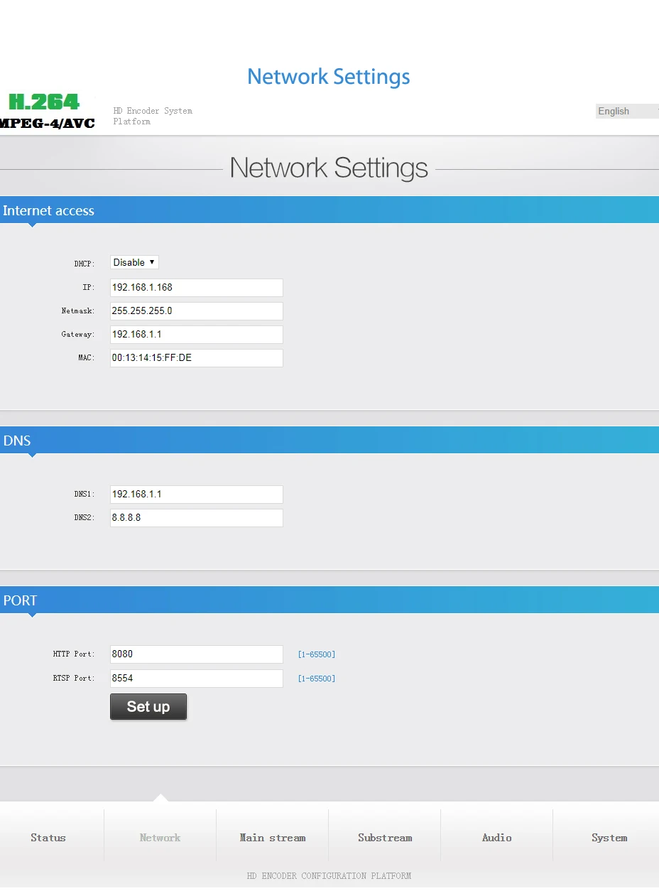 Одноканальный H.264 HDMI Портативный IP потоковая передача в прямом эфире кодер IPTV