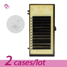 0,07 мм-0,15 мм матовый эллипс плоские накладные ресницы для наращивания LC curl Мягкий тонкий конец плоские корни новые продукты экономия времени 2 лотка/лот