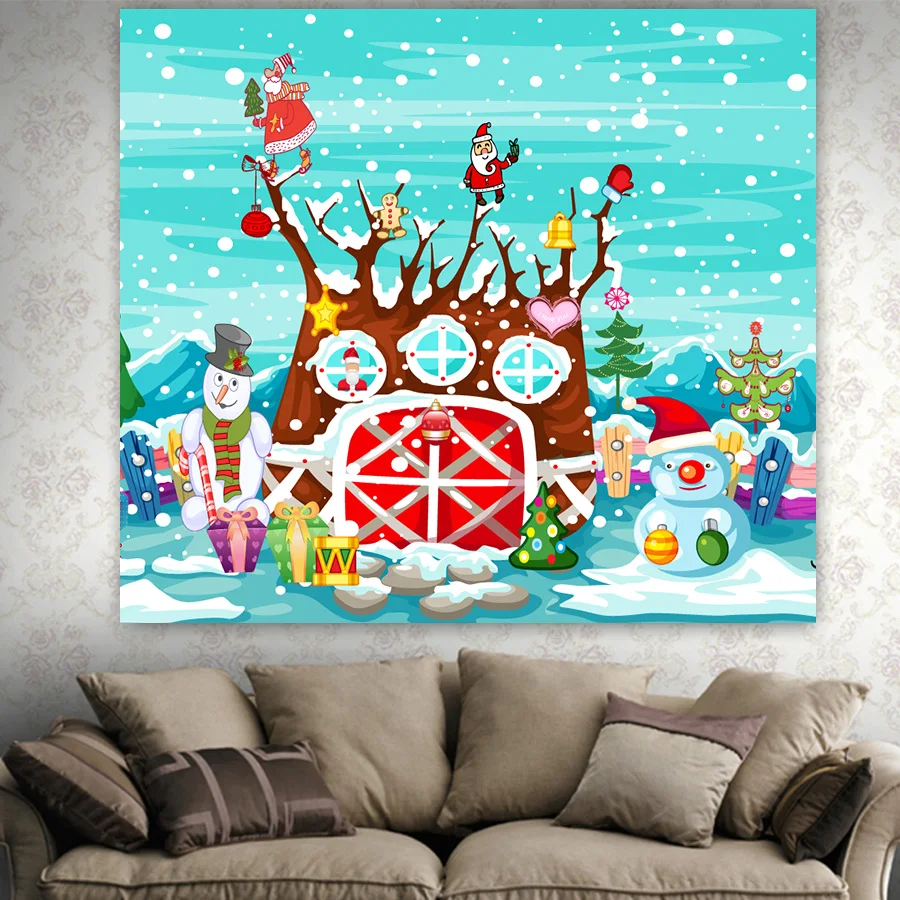 Imandale Merry Christmas HippieTapestry настенные Висячие плотные гобелены для дома и жизни декоративная настенная наклейка Рождественский домашний декор