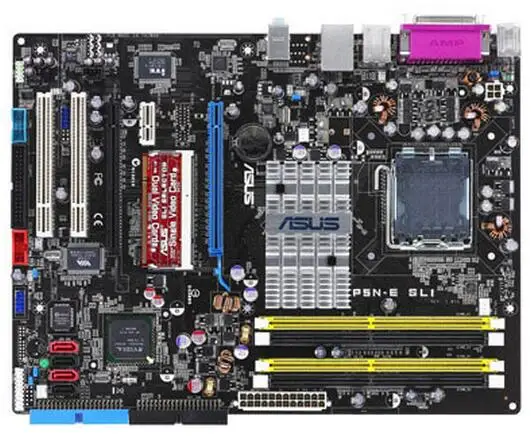 Разъем 775 для ASUS оригинальная б/у материнская плата SLI DDR2 USB2.0 SATA2 | Компьютеры и