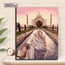 Бескаркасный конструктор «сделай сам» картины маслом по номерам на холсте держа руки на счастье настенное искусство для гостиной украшение дома