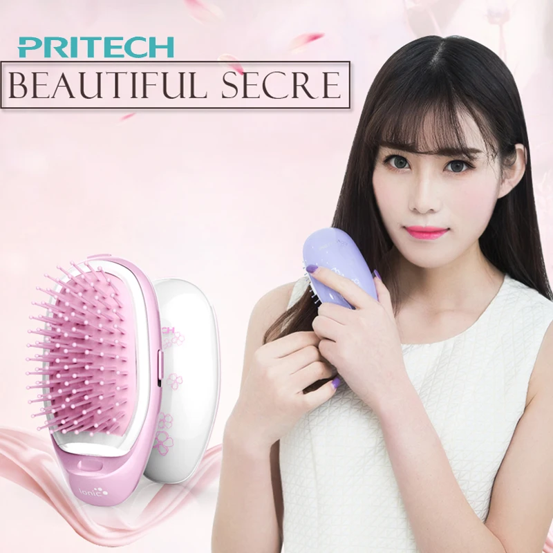 Najtaniej PRITECH 3D nadmuchiwane elektryczna szczotka do włosów grzebień przenośny masaż włosów styl szczotka jony ujemne do pielęgnacji włosów prostownica # BCM 1061