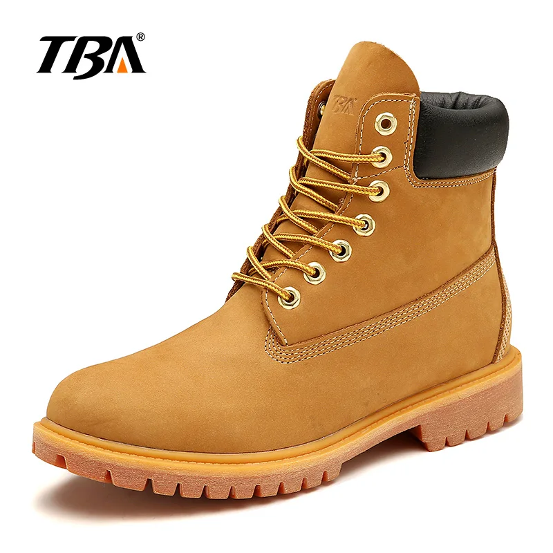 

TBA 5939 winter leather boots Yellow high quality men and women warm shoes boots
