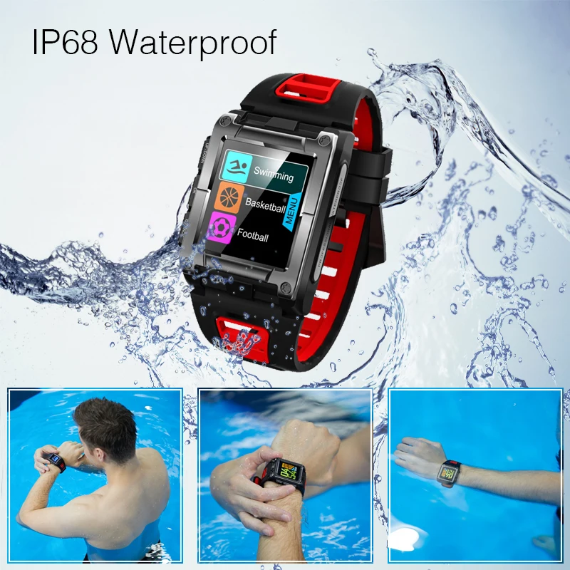 Makibes G08 1 Year Warranty GPS Clock Compass WristWatch Bluetooth Smart Watches Waterproof Heart Rate men's Multi-sport Watches