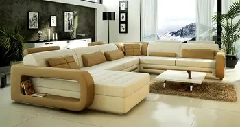 

Modern living room furniture genuine leather sofa chair customized color
