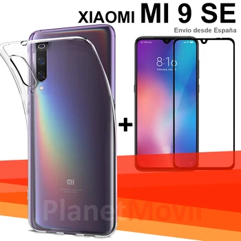 

Pack Compatible with Xiaomi MI 9SE MI9 SE transparent TPU case + Tempered glass protector full full glue 3D FROM SPAIN