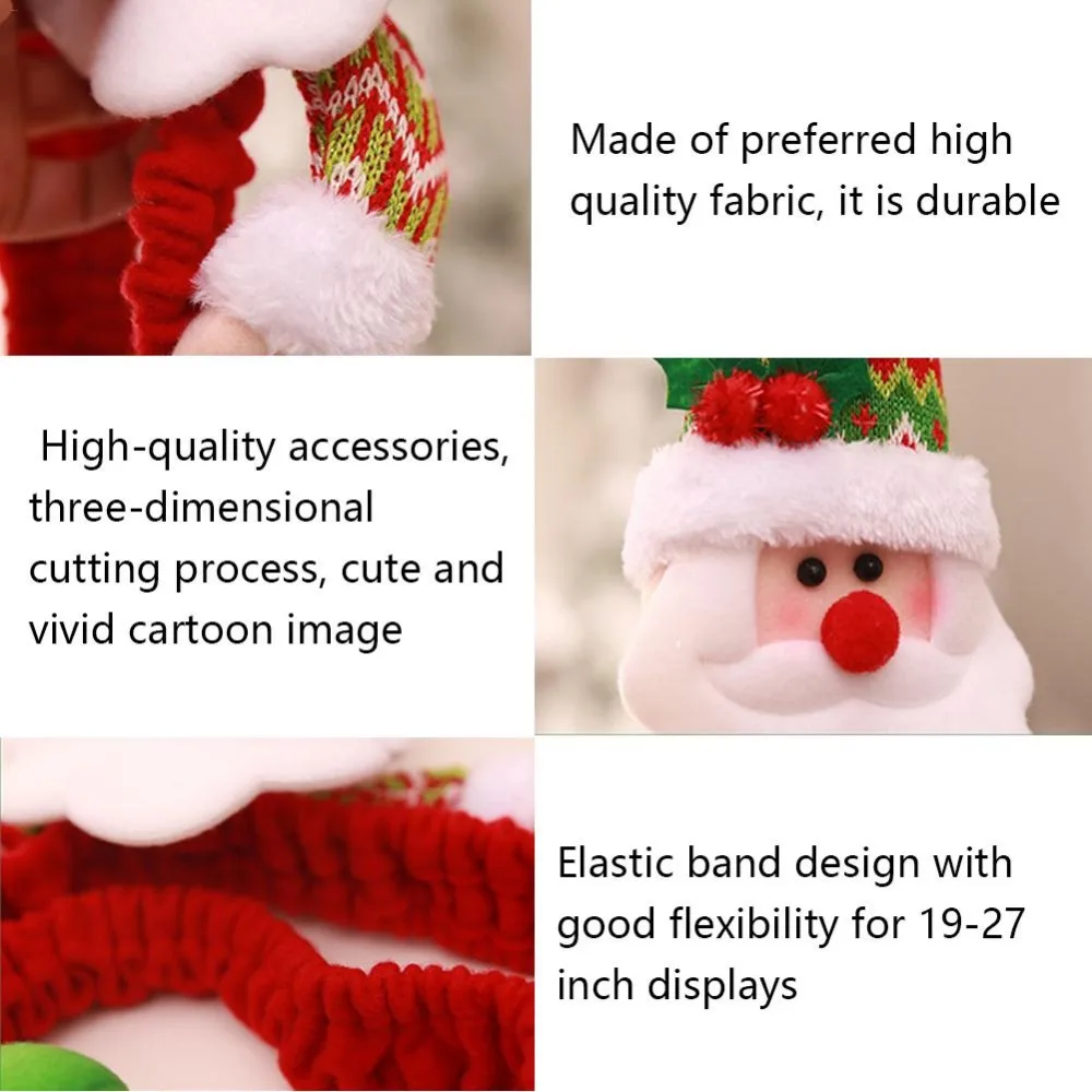 Screen-Desktop-Computer-Monitor-Cover-Edge-TV-PC-3D-Christmas-Santa-Elk-Snowman-Feet-Decorations-Desk