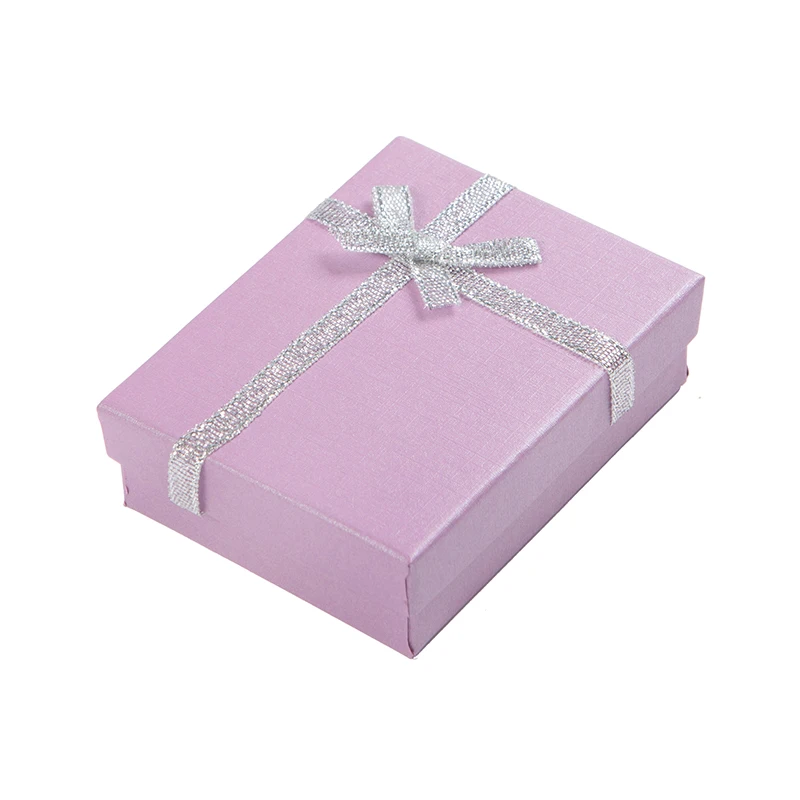 

24pcs Peal Paper Blue Jewelry Box Cheaper 7x9cm Gift Case Boxes Display for New Year Valentine's Day Packaging White Insert