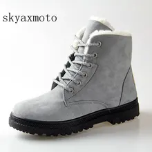 Зимние сапоги; Новинка года; Классическая обувь на каблуках; замшевые женские зимние ботинки; Теплые ботильоны на меху с плюшевой стелькой; женская обувь; популярная женская обувь на шнуровке