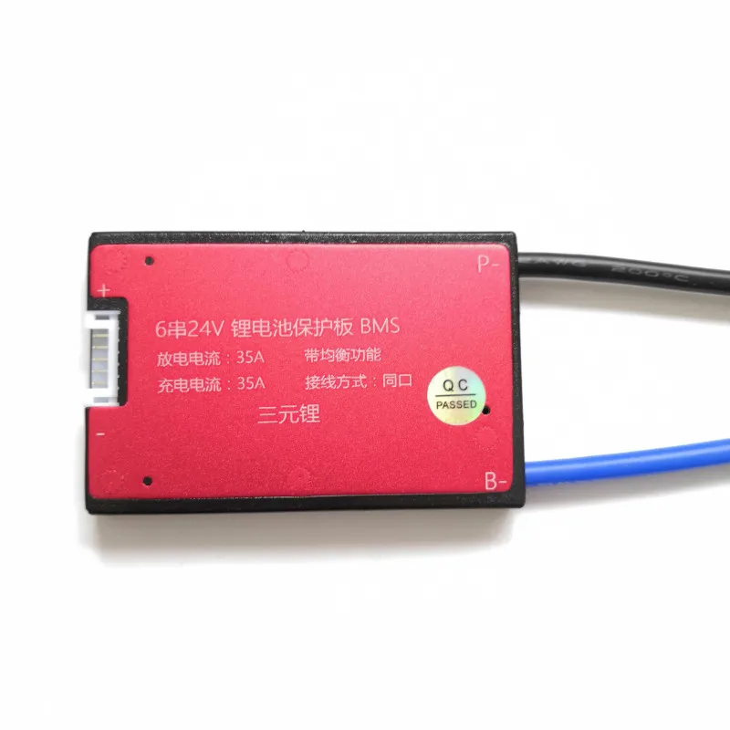BMS 6 S 15A 25A 35A 45A 24 в PCM/PCB/BMS отдельный порт/Общий порт для LiNCM аккумулятор 18650 литий