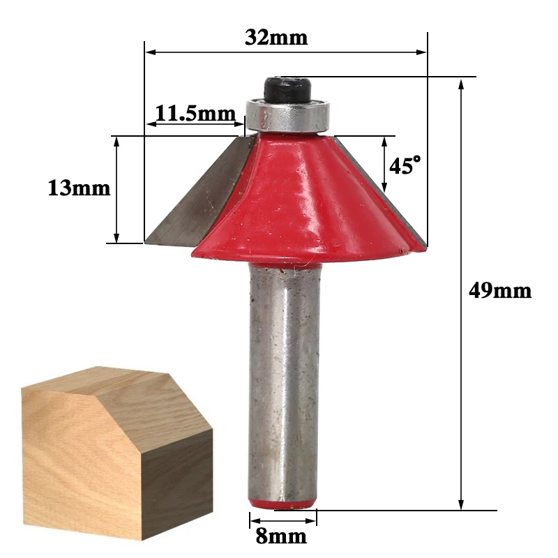 12 шт. фрезерные Фасонная фреза Набор бит 8 мм Дровосек карбида хвостовик мельница Деревообработка Гравировка резка инструменты