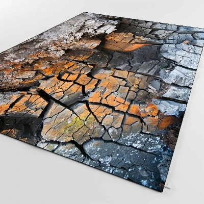 Else сломанная горная стена серый коричневый природа 3d принт Нескользящая микрофибра Гостиная Декоративные Современные моющиеся области коврик