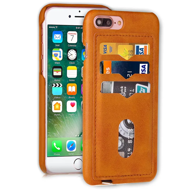 100pcs/lot PU+PC Case for iPhone X Strips Simple Style Card Cover 6 6plus 6S 6Splus 7 7plus 8 8plus |