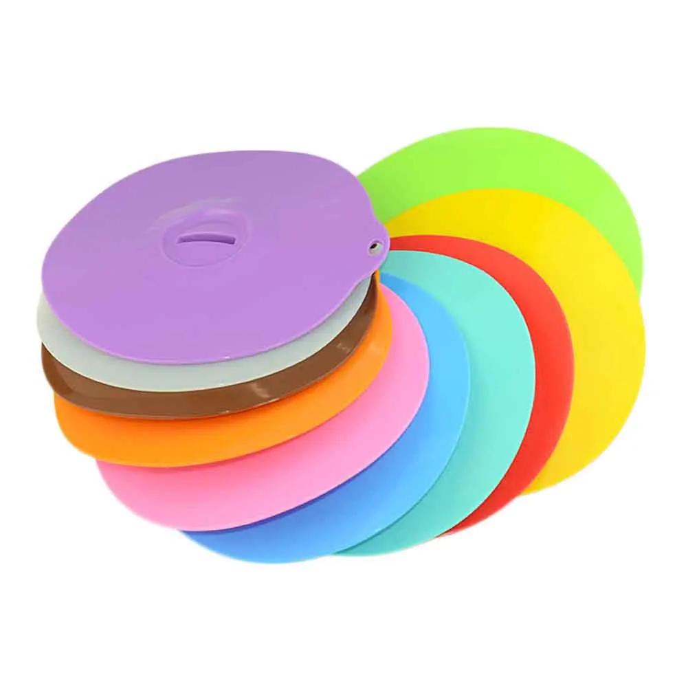

Reusable Food Savers Heat Resistant Kitchen Tools Silicone Food Fresh Cover Can Be Heated Random