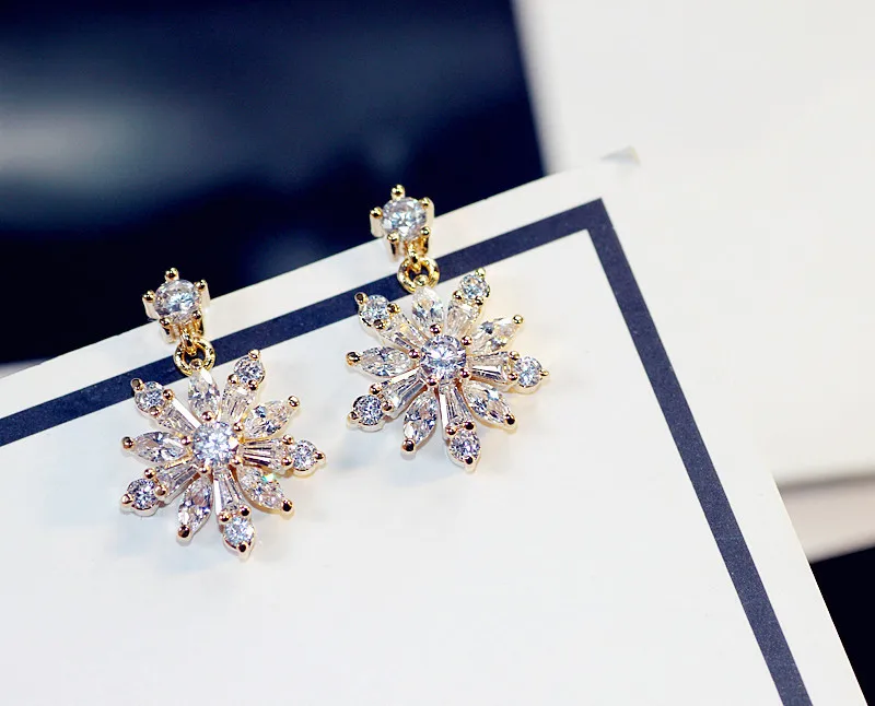 Новинка 2021 серьги из серебра 925 пробы с кристаллами от Swarovski оптовая продажа
