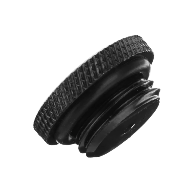 Water Stop Plug Connector G1/4'' Thread Water Stop Plug Cap Fittings for PC Computer Water Cooling Components Black Silver