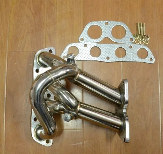 

STAINLESS EXHAUST MANIFOLD HEADER+GASKET/BOLTS