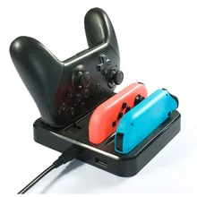 7 в 1 Зарядное устройство Док-станция Подставка для nyd переключатель NS беспроводной игровой контроллер Зарядка для nintendo Switch Pro HC A350A