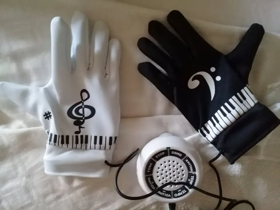 Electronic Piano Gloves » Music Note Gifts