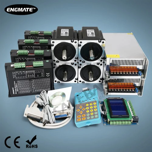 

CNC Kit 4 Axis Professional Breakout Board Stepper Drivers Nema34 Stepper Motor