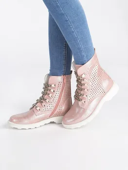 

Combat Boots with chains openwork
