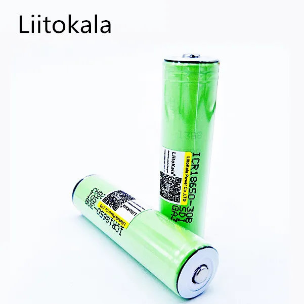 Из 2 предметов оригинальных icr1865030b liitokala 18650 мАч да Bateria 3.7 В литий ионный baterias