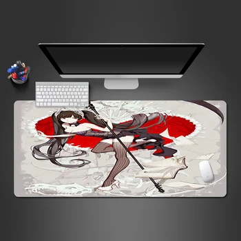 

Japanese Anime Dark Girl Mouse Pad For High Quality Game Player's Game Pad Computer Office Keyboard Ultra-thin Table Mats