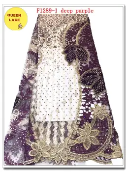 

African Lace Fabric 2019 French Lace Wedding Dress Fabric Nigerian Net French Lace Fabric With Beads And Stone