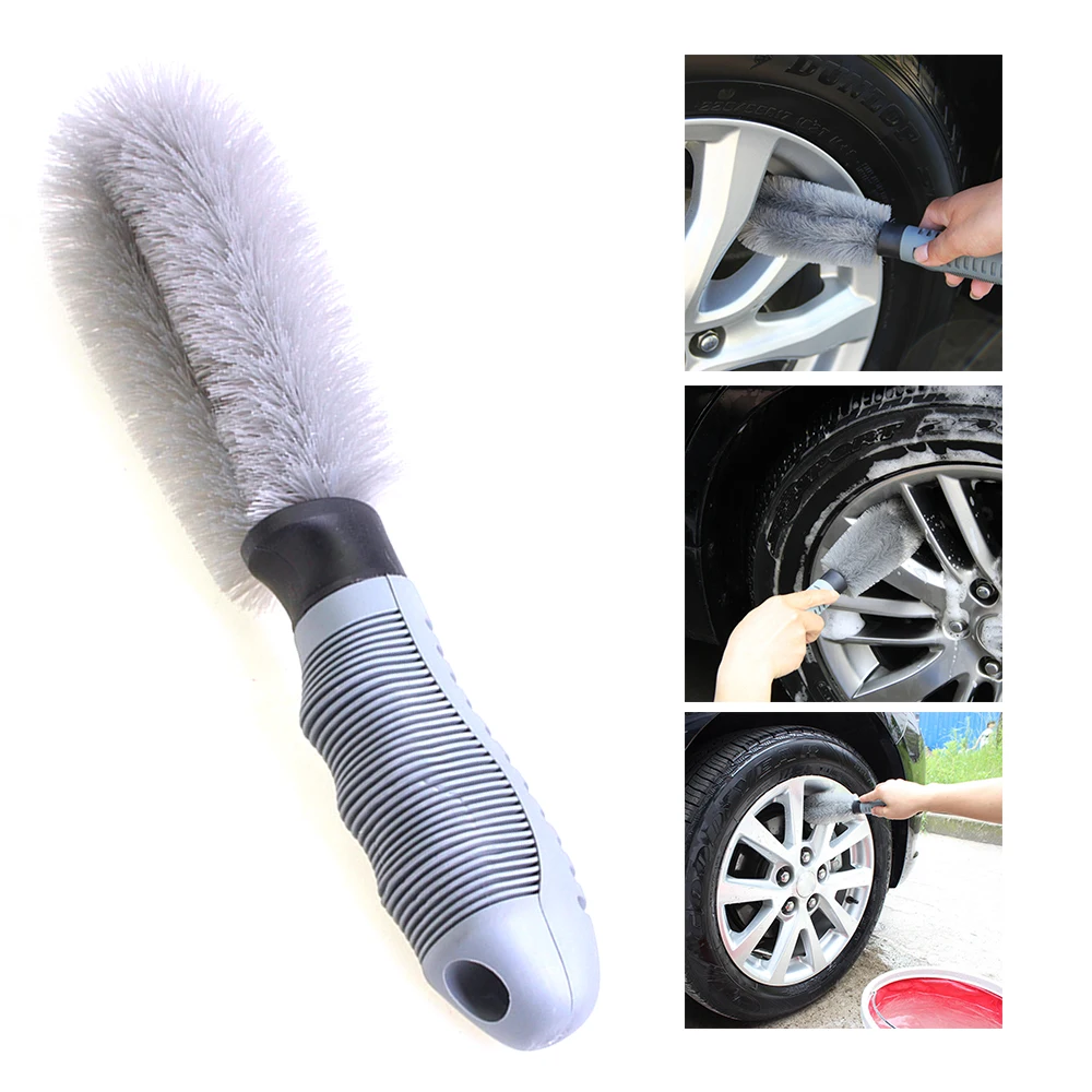 Vehicle Washing Tools Car Wheel Tire Rim Scrub Brush Hub Car Wash Tool
