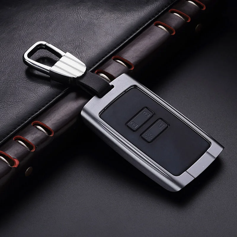 QHCP Aluminum Alloy Car Flip Key Case Remote Cover Shell For Renault