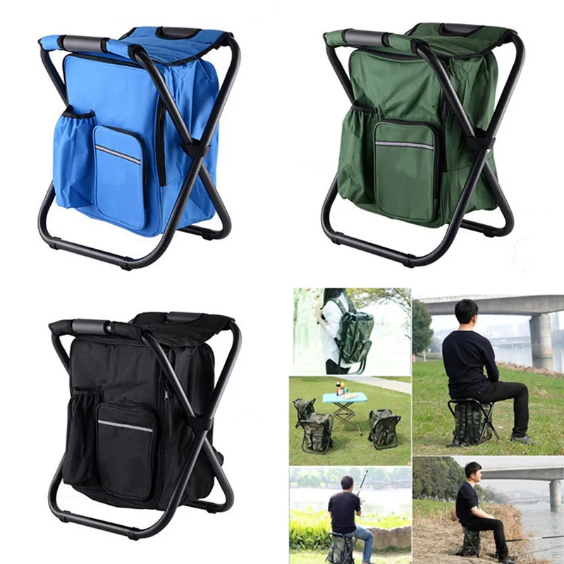 

Portable Folding Fishing Chairs Solid Outdoor Multi-function Leisure Fishing Storage Bag Fishing Chair