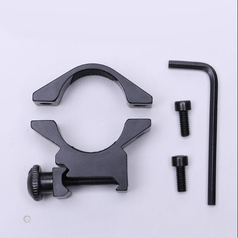 2PC Tactical Barrel 35mm Low QD Scope Torch Laser Sight Ring Mount 20mm RIS Rail