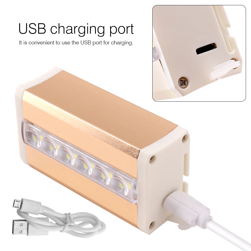 Налобный фонарь BORUIT многофункциональный светодиодный с зарядкой от USB для