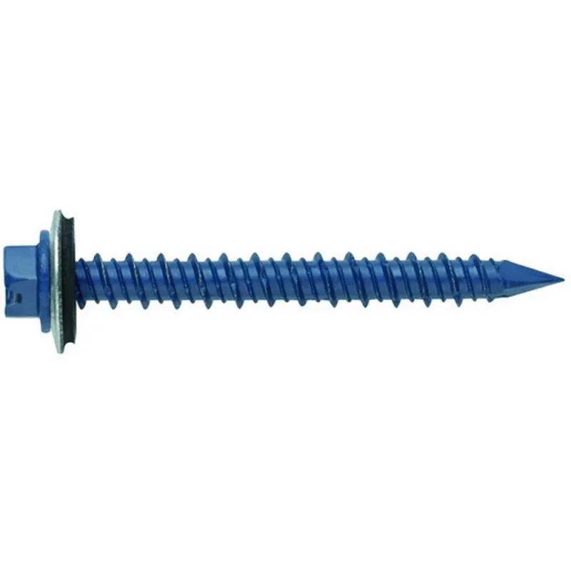 Индекс HE1665125 Screw бетонная головка с шестигранной головкой Galv. Синий EPDM 6.5x125|Гайки| |