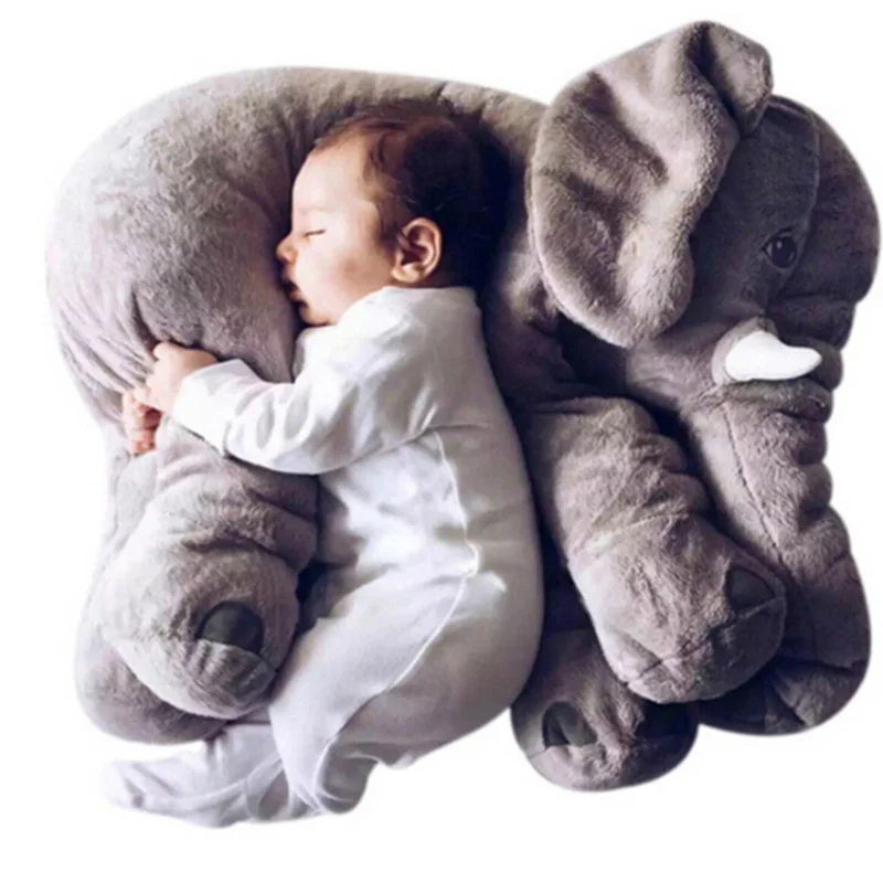 

1PC 40cm Infant Soft Appease Elephant Playmate Calm Doll Baby Appease Toys Elephant Pillow Plush Toys Stuffed Doll