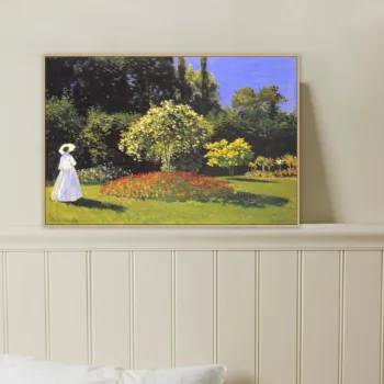 

Jeanne Marguerite Lecadre in the Garden Claude Monet Famous Old Impressionist Artist Original Canvas Painting Print Wall Art