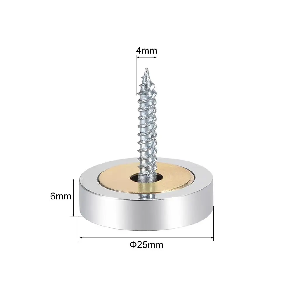UXCELL 2 шт. зеркальные винты Наборы декоративные Кепки покрытие ногтей Полировка Нержавеющая сталь 16/18/20/22/25 мм используется в зеркала чайные столики