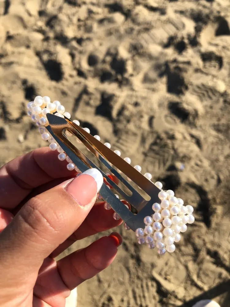 Barrette Perles Fantine - Argent photo review