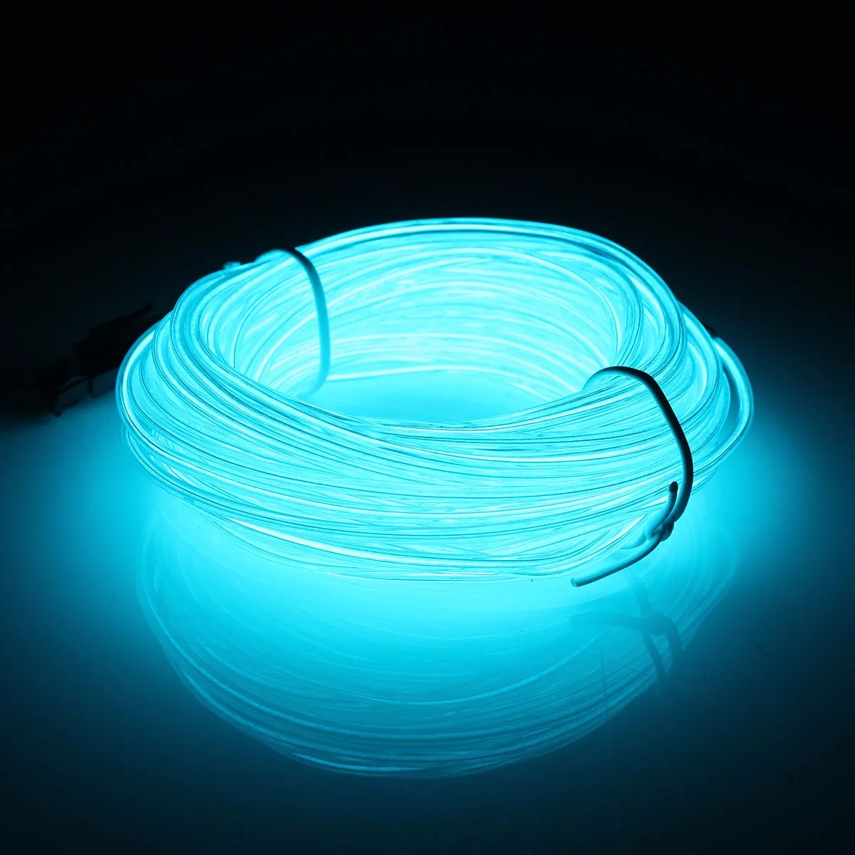 Smuxi 10 м 5 в EL провод с неоновым светом Танцевальная вечеринка декоративная лампа для автомобиля неоновый светодиодный светильник Гибкий EL провод веревка трубка водонепроницаемая светодиодная лента - Испускаемый цвет: Ice Blue