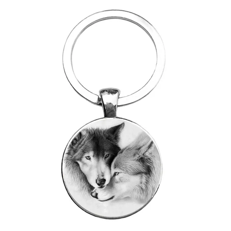 ГОРЯЧАЯ! модные Nordic Викканскую Kovelty Животных Прохладный Волк Брелок Key chain Подарки