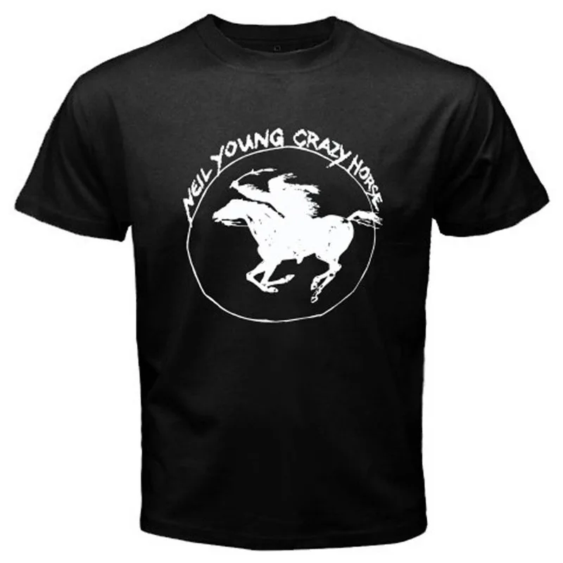 Funny T Shirts Cheap Cotton O Neck Short Sleeve Shirts Neil Young Crazy