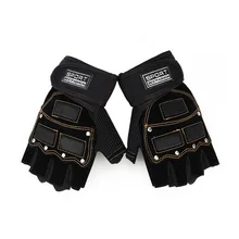 Женщины Мужчины Половины Пальцев Перчатки Спортивные Перчатки Тренажерный Зал Фитнес-Тренировки Упражнение Атлетический Антипробуксовочная Перчатки