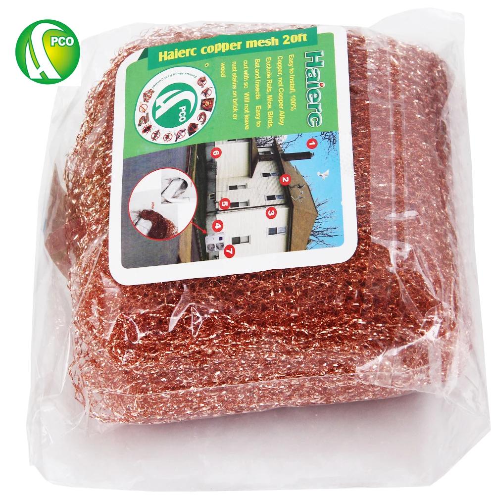 PCO Copper Mesh For Mouse Rat Rodent Control,100%Copper, 6Meters (20ft),pest control PCO Copper Mesh For Mouse Rat Rodent Control,100%Copper, 6Meters (20ft),pest control