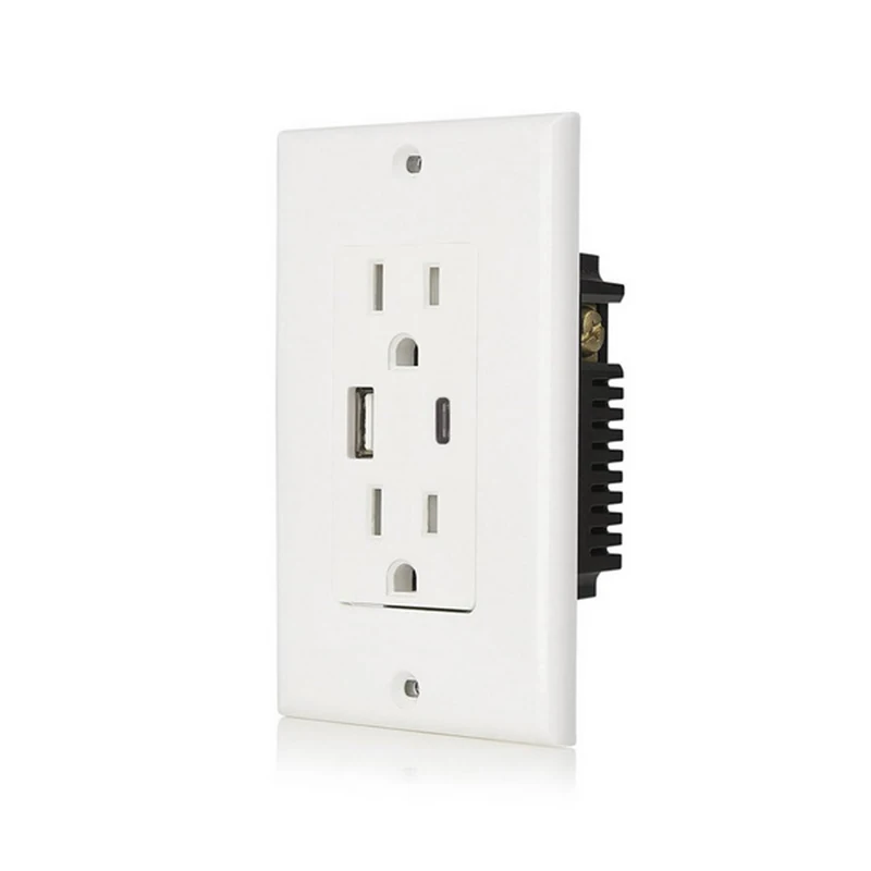 Штепсельная розетка 4 8 а американского стандарта адаптер питания USB Type C для