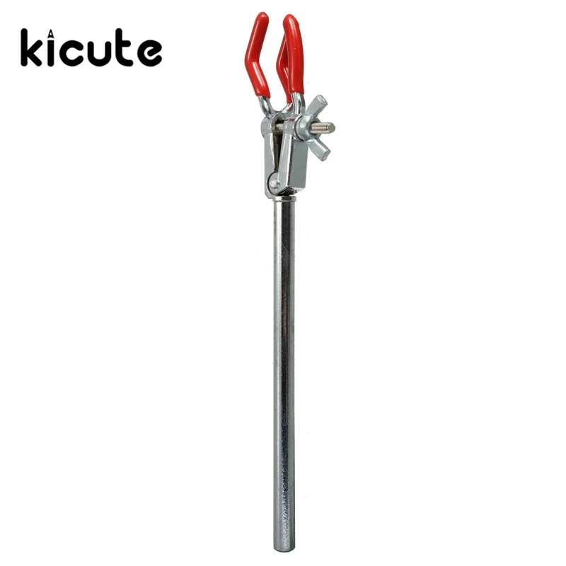 Kicute 1pcs 0 30mm Tube Clamp Holder Clamp Range Lab Single Adjustment