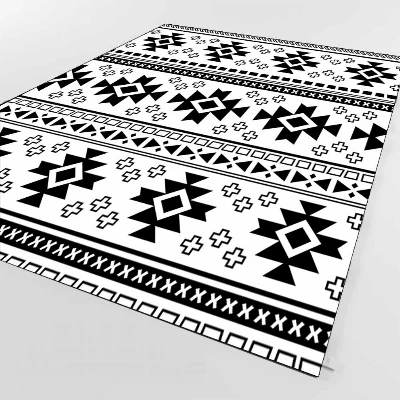 Authentic Aztec черно-белая, с геометрическим узором 3d печать Нескользящая микрофибра Гостиная декоративный современный моющийся коврик