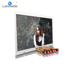 6 Красная Пластиковая светодиодная Кнопка 21,5 Дюймов открытая рамка петля play USB цифровой дисплей