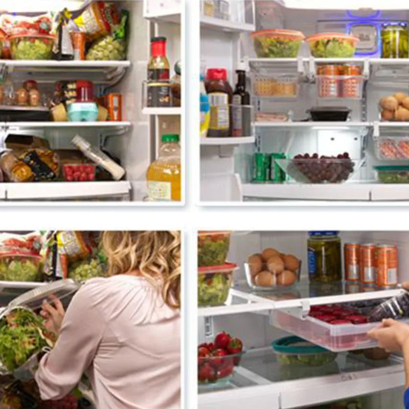 Fridge-Mate-Refrigerator-Pull-Out-Bin-and-Home-Organizer-Snap-On-Drawer-To-Save-Space-In