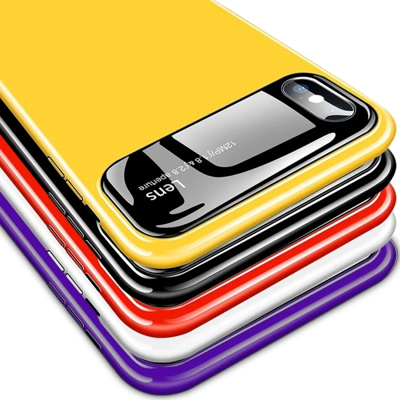 Koop MOFI voor iphone XS amp; X amp; 8 Plus amp; 7 Plus Volledige Dekking PC + Lens + Back Camera glas Case voor iphone 8 amp; 7
